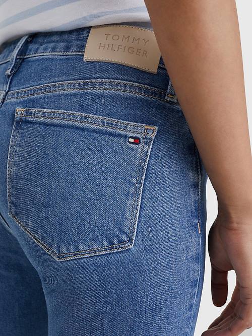 Tommy Hilfiger Classics High Rise Straight Faded Jeans Dames Denim | TH248ZBT