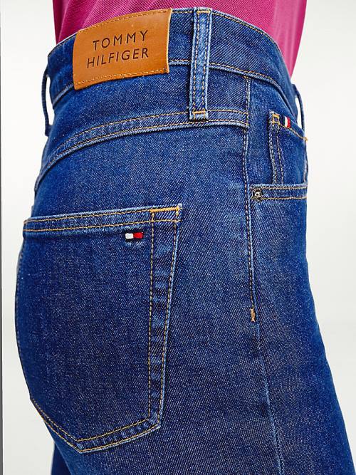 Tommy Hilfiger Classics High Rise Straight Jeans Dames Denim | TH576JMO