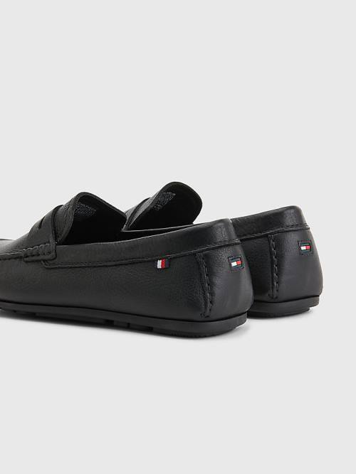 Tommy Hilfiger Classics Leren Driving Formele Schoenen Heren Zwart | TH530KDQ