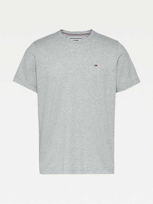 Tommy Hilfiger Classics Organic Katoenen T-shirts Heren Grijs | TH204KFS