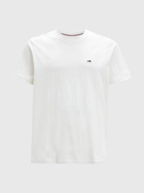 Tommy Hilfiger Classics Organic Katoenen T-shirts Heren Wit | TH392LVU