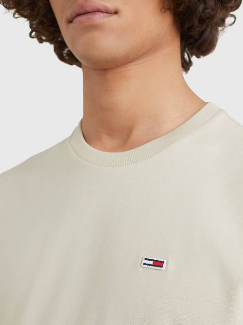 Tommy Hilfiger Classics Organic Katoenen T-shirts Heren Beige | TH502LER