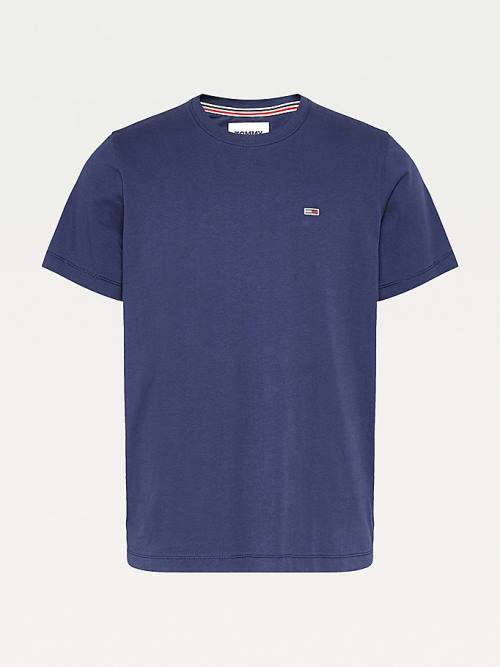 Tommy Hilfiger Classics Organic Katoenen T-shirts Heren Blauw | TH562YOE