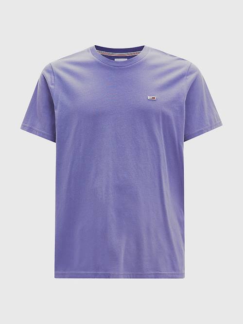 Tommy Hilfiger Classics Organic Katoenen T-shirts Heren Blauw | TH648BMX