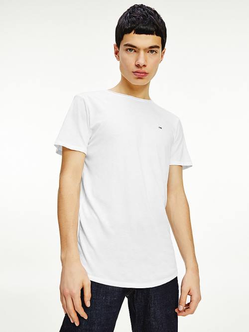 Tommy Hilfiger Classics Slim Fit T-shirts Heren Wit | TH398SPT