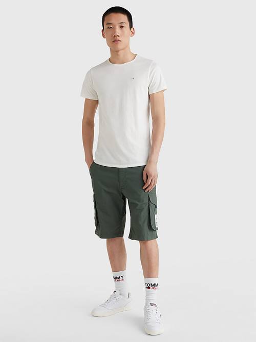 Tommy Hilfiger Classics Slim Fit T-shirts Heren Wit | TH502QVX