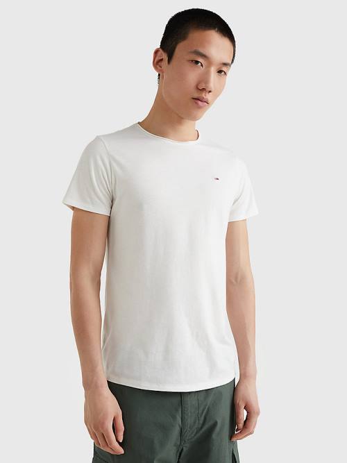 Tommy Hilfiger Classics Slim Fit T-shirts Heren Wit | TH502QVX