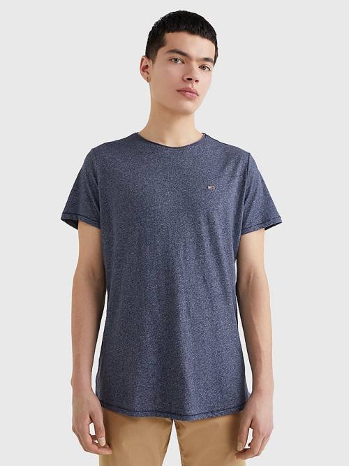 Tommy Hilfiger Classics Slim Fit T-shirts Heren Blauw | TH740GQP