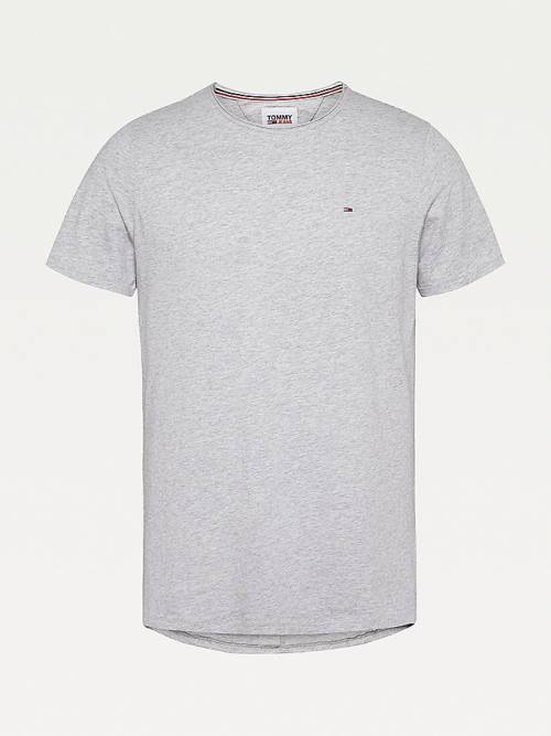 Tommy Hilfiger Classics Slim Fit T-shirts Heren Grijs | TH846RJN