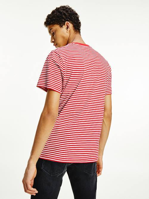 Tommy Hilfiger Classics Stripe T-shirts Heren Rood | TH597QCG