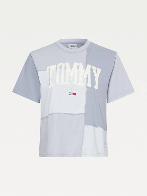 Tommy Hilfiger College Tonal Cut-And-Sewn Boyfriend T-shirts Dames Paars | TH630CJK