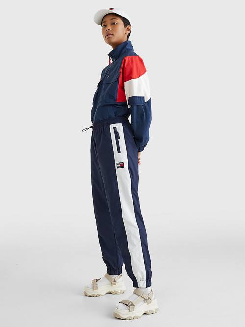 Tommy Hilfiger Colour-Blocked Archive Wind Broek Dames Blauw | TH137YJD