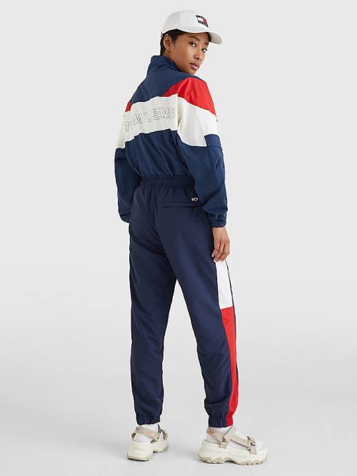 Tommy Hilfiger Colour-Blocked Archive Wind Broek Dames Blauw | TH137YJD