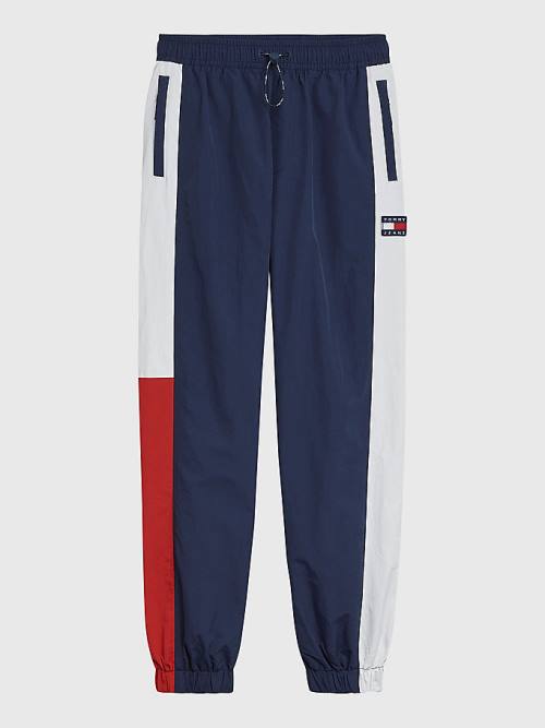 Tommy Hilfiger Colour-Blocked Archive Wind Broek Dames Blauw | TH137YJD