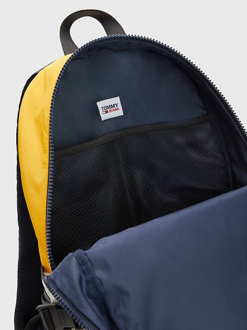 Tommy Hilfiger Colour-Blocked Backpack Tassen Heren Blauw | TH345ZQE