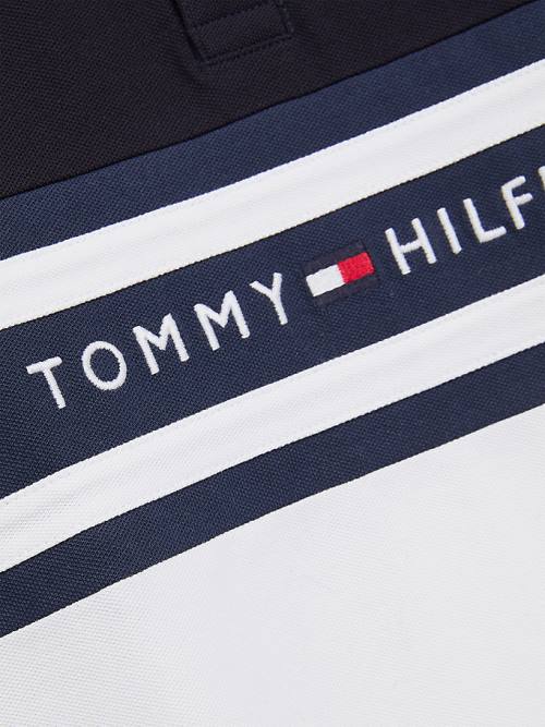 Tommy Hilfiger Colour-Blocked Logo Polo T-shirts Jongens Blauw | TH673HKD