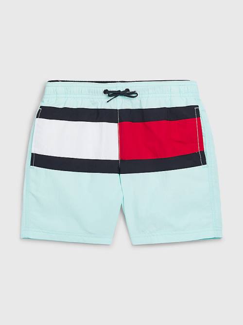 Tommy Hilfiger Colour-Blocked Mid Length Shorts Zwemkleding Jongens Blauw | TH145RYV