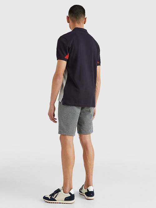 Tommy Hilfiger Colour-Blocked Regular Fit Poloshirt Heren Grijs | TH429OTS