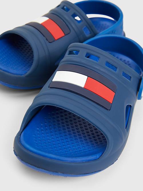 Tommy Hilfiger Comfy Flag Sandalen Jongens Blauw | TH718SWE