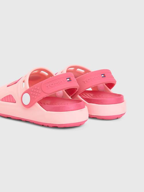 Tommy Hilfiger Comfy Signature Logo Sandalen Meisjes Roze | TH285UEO