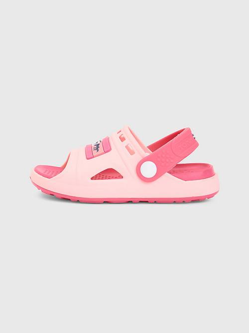 Tommy Hilfiger Comfy Signature Logo Sandalen Meisjes Roze | TH285UEO