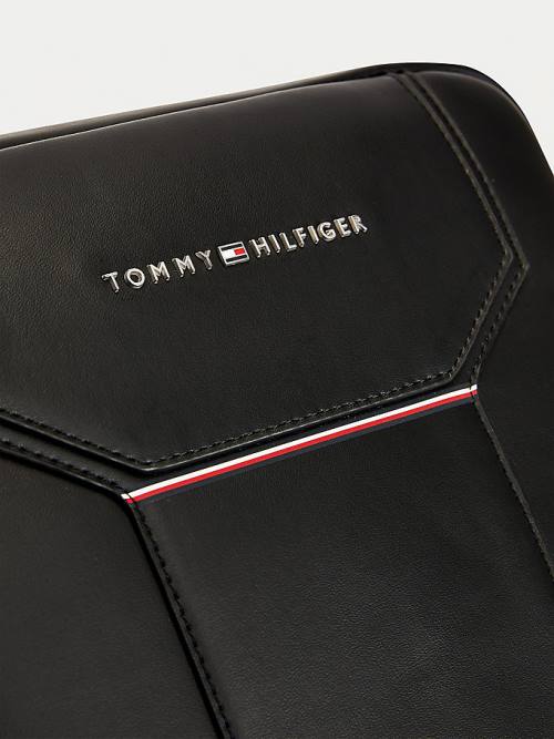 Tommy Hilfiger Commuter Reporter Tassen Heren Zwart | TH430PAH