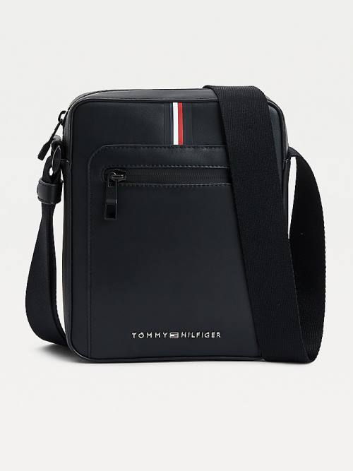 Tommy Hilfiger Commuter Small Reporter Tassen Heren Zwart | TH542DCX