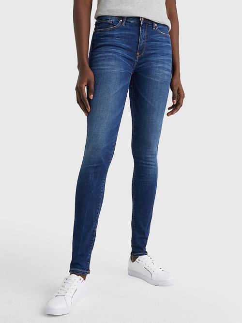 Tommy Hilfiger Como Heritage Skinny Fit Faded Jeans Dames Denim | TH825WRU