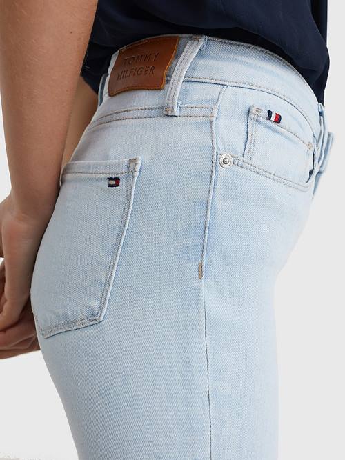 Tommy Hilfiger Como Mid Rise Skinny Jeans Dames Denim | TH745CXM