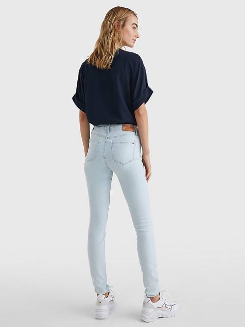 Tommy Hilfiger Como Mid Rise Skinny Jeans Dames Denim | TH745CXM