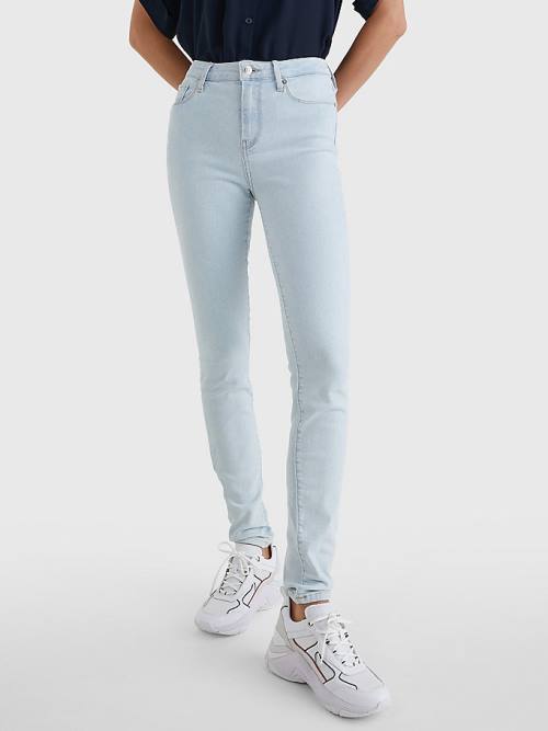 Tommy Hilfiger Como Mid Rise Skinny Jeans Dames Denim | TH745CXM