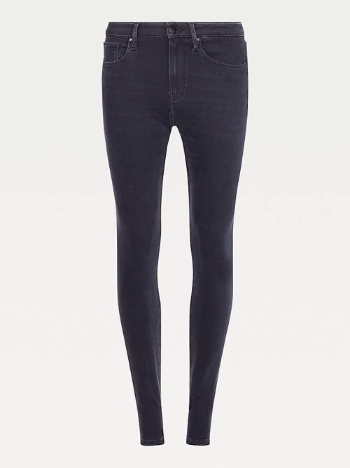 Tommy Hilfiger Como Mid Rise Skinny Seamless TH Soft Jeans Dames Denim | TH249IUM