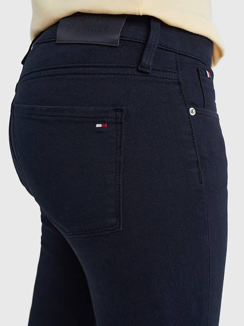 Tommy Hilfiger Como Mid Rise Skinny TH Flex Jeans Dames Blauw | TH670KUP