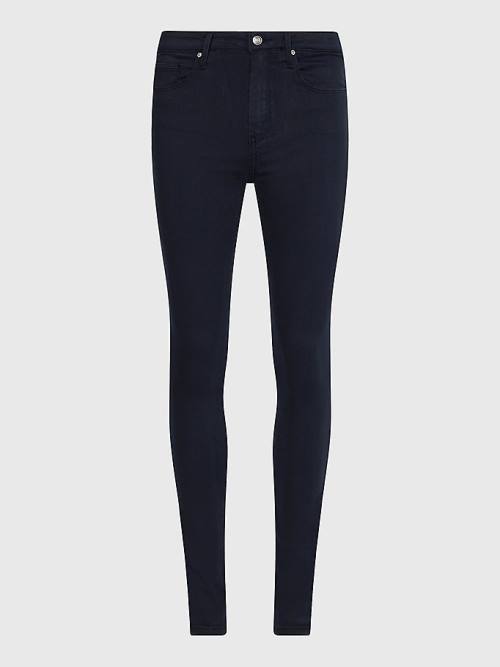 Tommy Hilfiger Como Mid Rise Skinny TH Flex Jeans Dames Blauw | TH670KUP