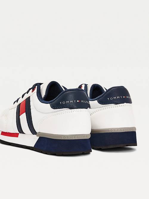 Tommy Hilfiger Contrast Detail Low-Top Sneakers Jongens Wit | TH324QZG