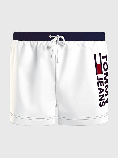 Tommy Hilfiger Contrast Pocket Kort Length Shorts Zwemkleding Heren Wit | TH506VBY