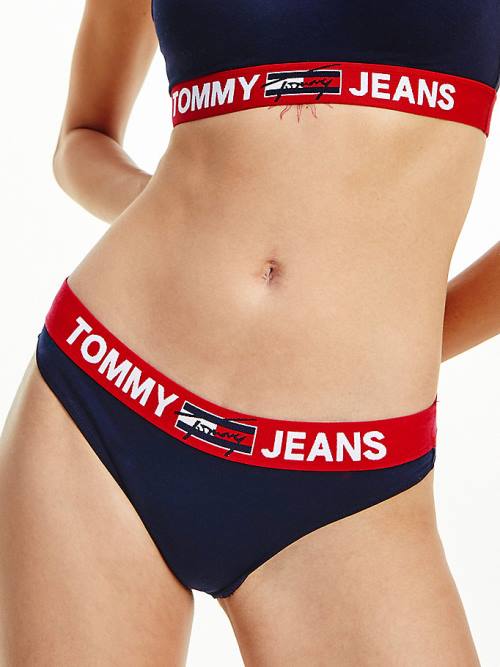 Tommy Hilfiger Contrast Waistband Briefs Ondergoed Dames Blauw | TH047UGW