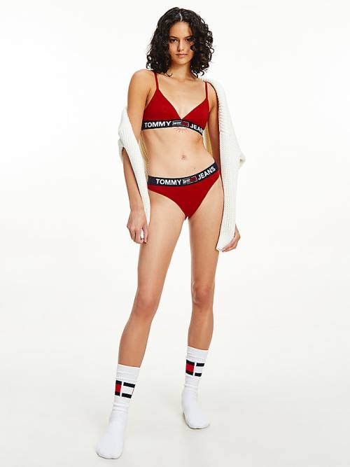 Tommy Hilfiger Contrast Waistband Briefs Ondergoed Dames Rood | TH421WZI