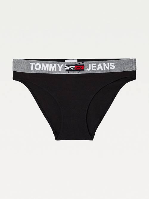 Tommy Hilfiger Contrast Waistband Briefs Ondergoed Dames Zwart | TH673FIZ