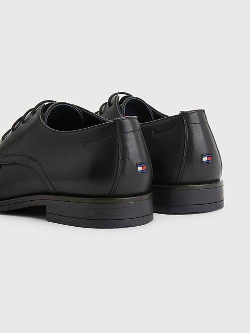 Tommy Hilfiger Core Leren Kanten Up Formele Schoenen Heren Zwart | TH103YQM