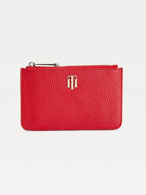 Tommy Hilfiger Credit Card Holder Portefeuille Dames Rood | TH075GOF