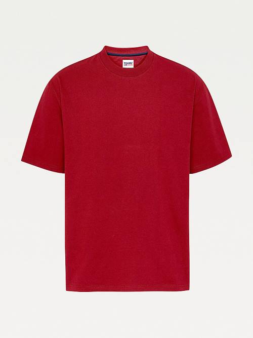 Tommy Hilfiger Crew Neck T-shirts Heren Rood | TH904QMH