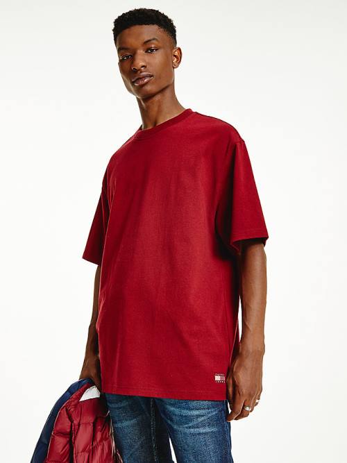 Tommy Hilfiger Crew Neck T-shirts Heren Rood | TH904QMH