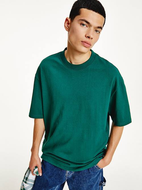 Tommy Hilfiger Crew Neck T-shirts Heren Groen | TH940YPS