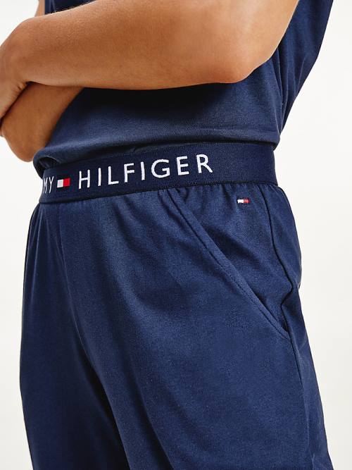 Tommy Hilfiger Cuffed Katoenen Joggers Pyjamas Dames Blauw | TH719BHU