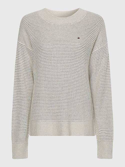 Tommy Hilfiger Curve Alpaca Wool Relaxed Fit Jumper Truien Dames Grijs | TH240QJH