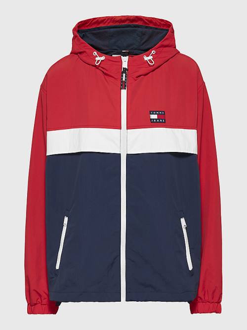 Tommy Hilfiger Curve Chicago Colour-Blocked Windbreaker Jassen Dames Blauw | TH204SJW