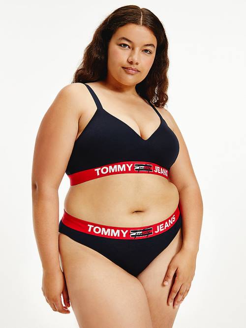 Tommy Hilfiger Curve Contrast Waistband Briefs Ondergoed Dames Blauw | TH310ECH