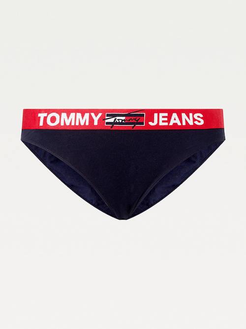 Tommy Hilfiger Curve Contrast Waistband Briefs Ondergoed Dames Blauw | TH310ECH