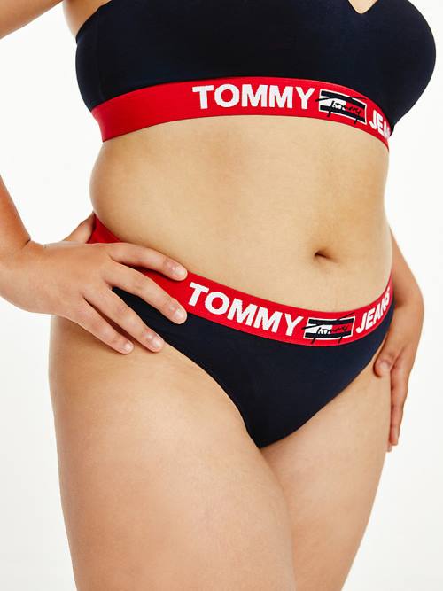 Tommy Hilfiger Curve Contrast Waistband Briefs Ondergoed Dames Blauw | TH310ECH